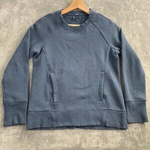 Lululemon Sweatshirt Women 2 Slate Blue Crewneck Sweater Athleisure Workout Gym